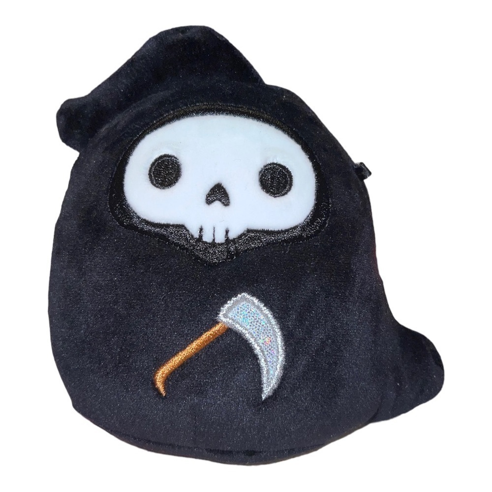SQUISHMALLOW 5" Otto Grim Reaper Halloween Black Plush
